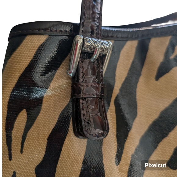 Brighton Zebra Print Tote Bag Africa Stories - Picture 12 of 15